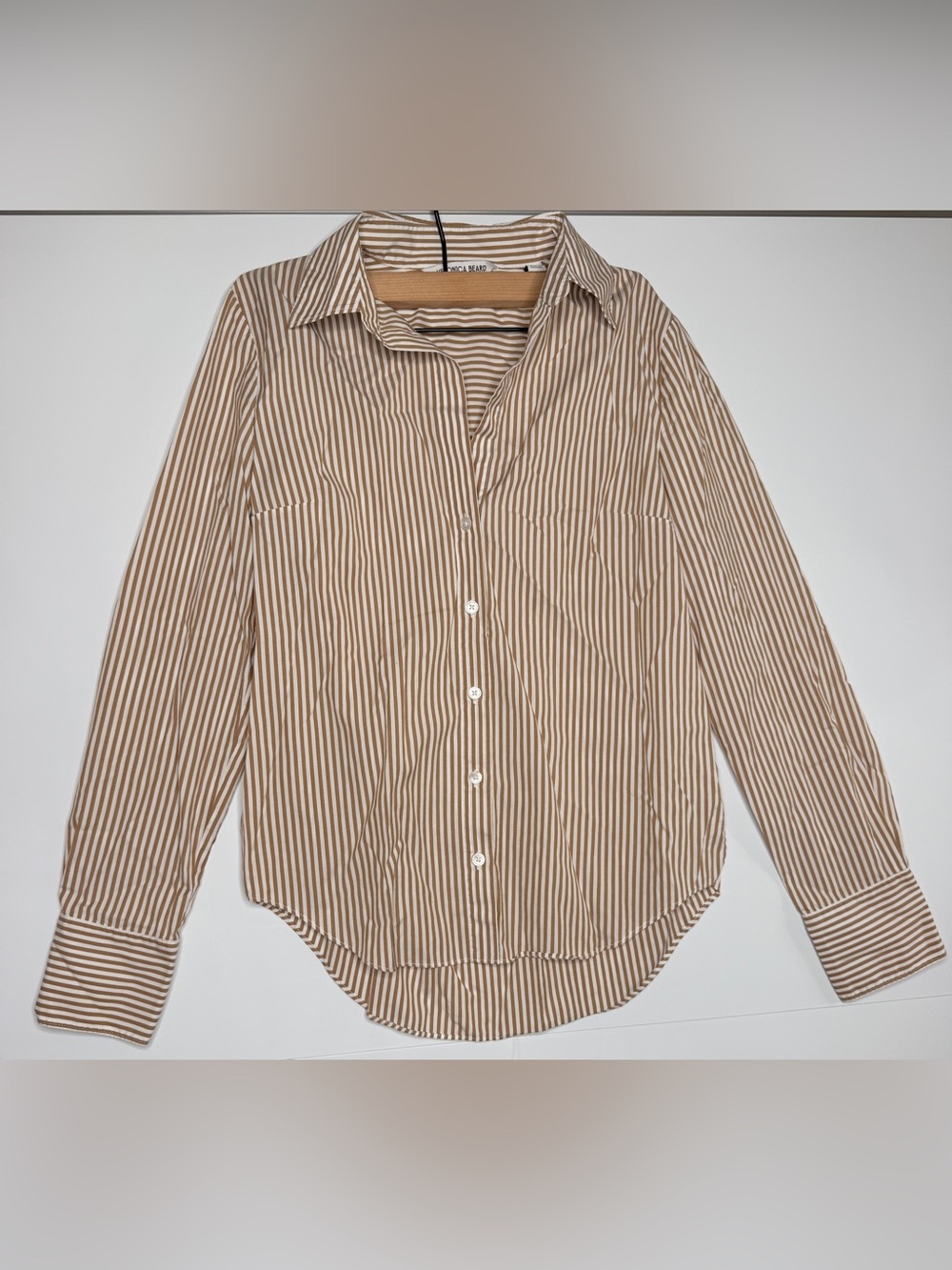 Veronica Beard Amelia Striped Button-Down Shirt Size 6 - Picture 5 of 12